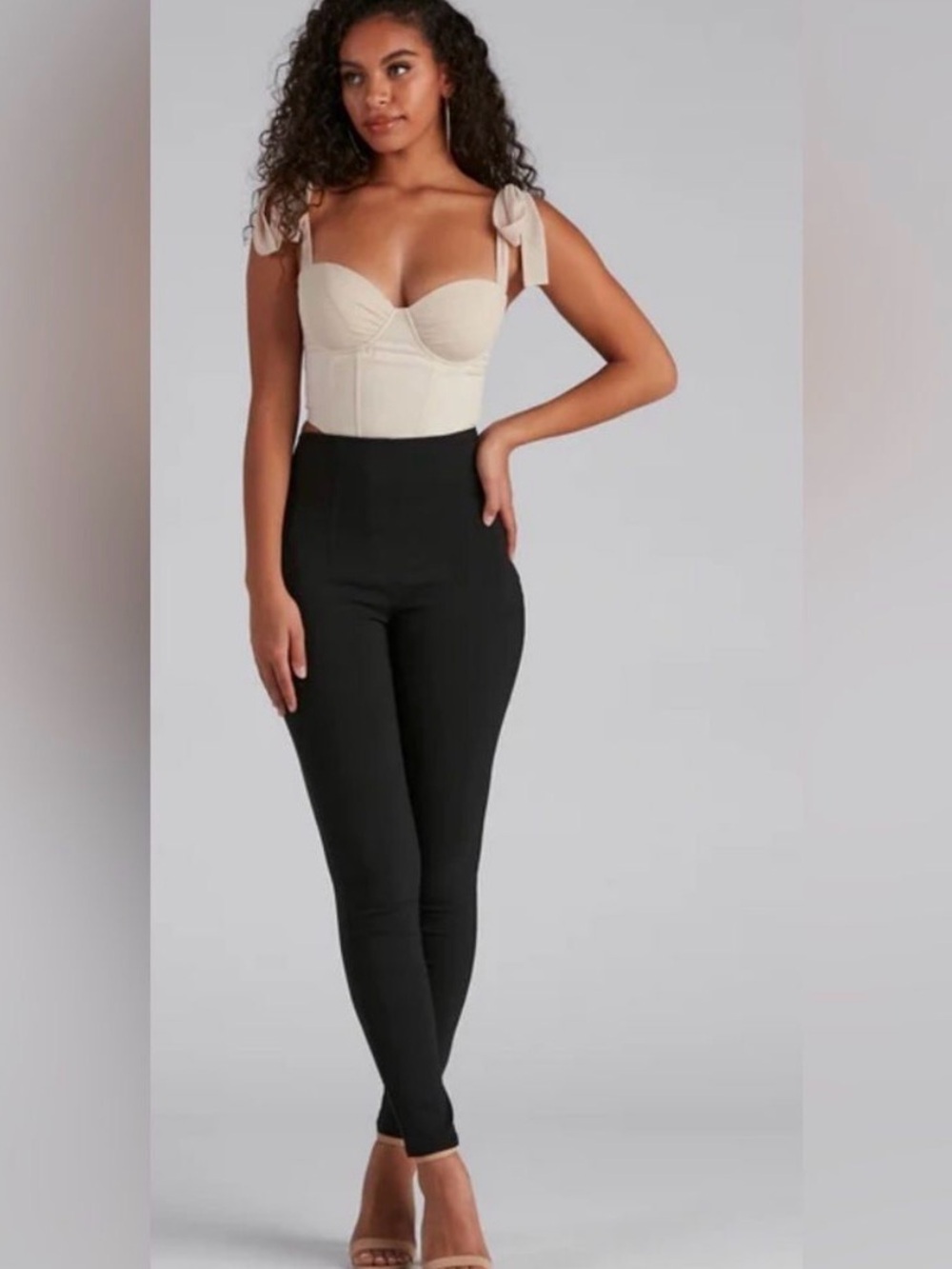MICHAEL KORS SUPER SKINNY PULL-ON SLACKS Leggings Black XL NWT